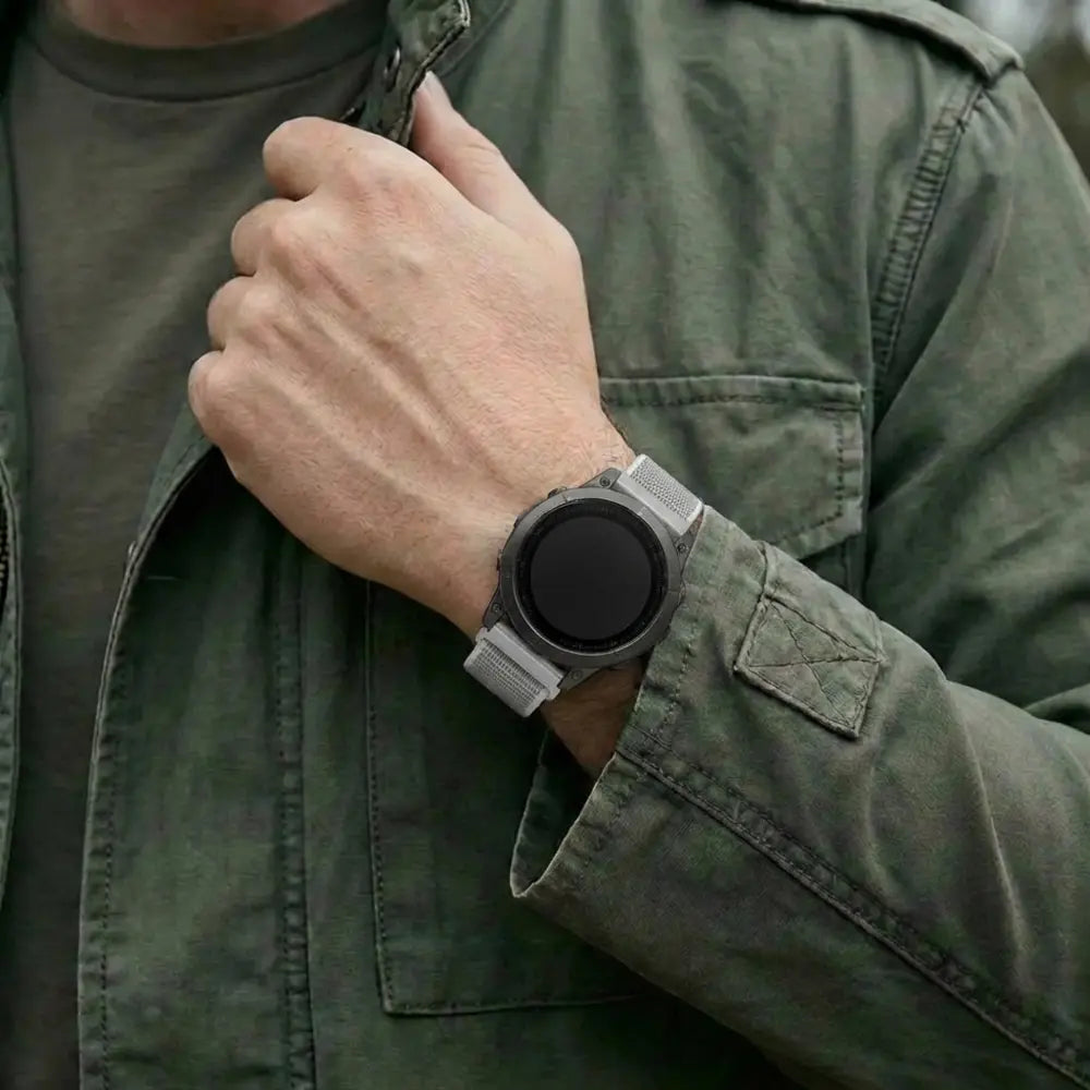 Garmin Fenix 5s-6s Nylon Strap (Grey)