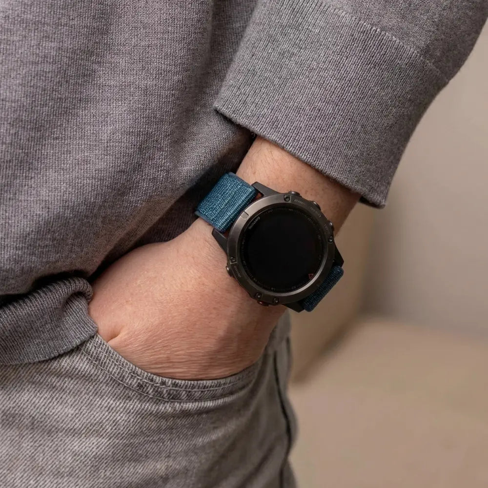 Garmin Fenix 5x/6x Nylon Strap (Dark Mist Grey)