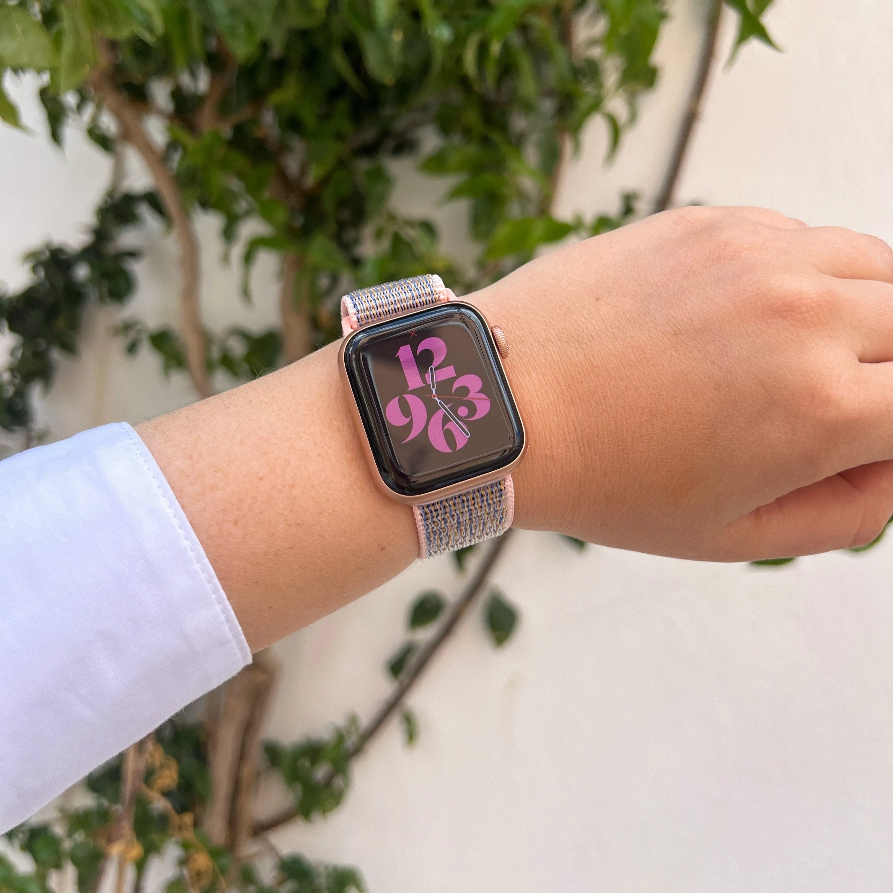 Apple Watch Nylon Strap (Soft Pink)
