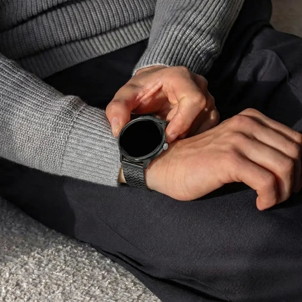 Samsung Galaxy Watch 46mm Fine Steel Strap (Black)