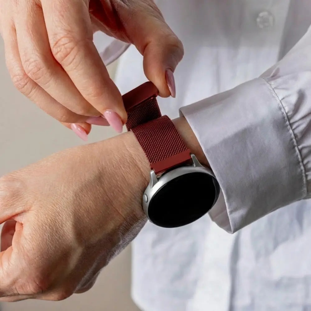 Samsung Galaxy Watch 42mm Milanese Strap (Red)