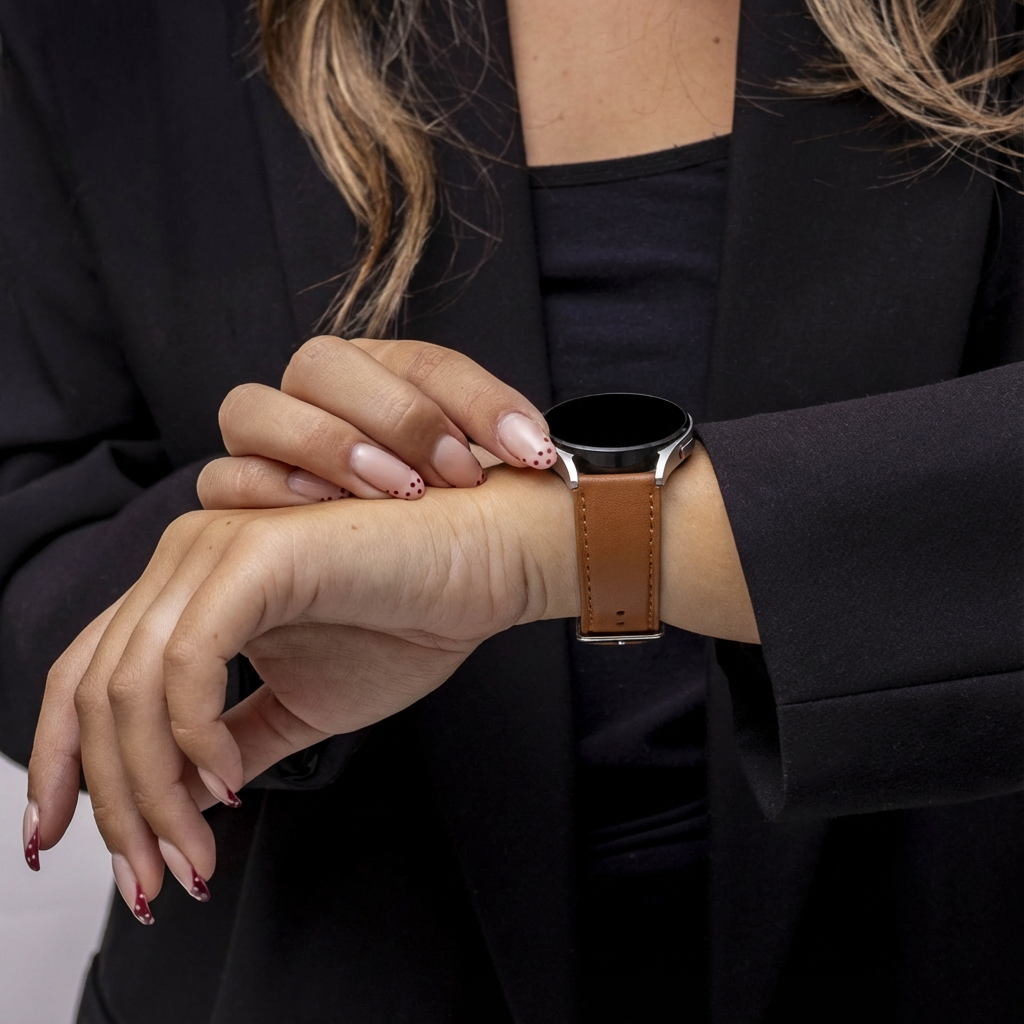 Withings ScanWatch 2 - 42mm Modern Leather Strap (Brown)