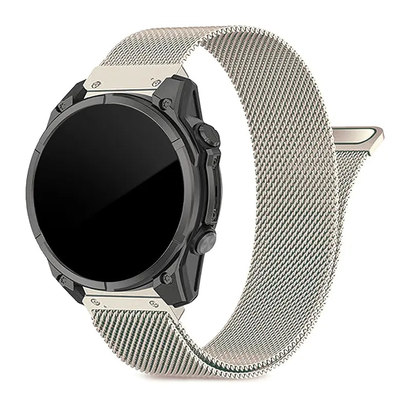 Garmin Fenix E Premium Milanese Strap (Starlight)