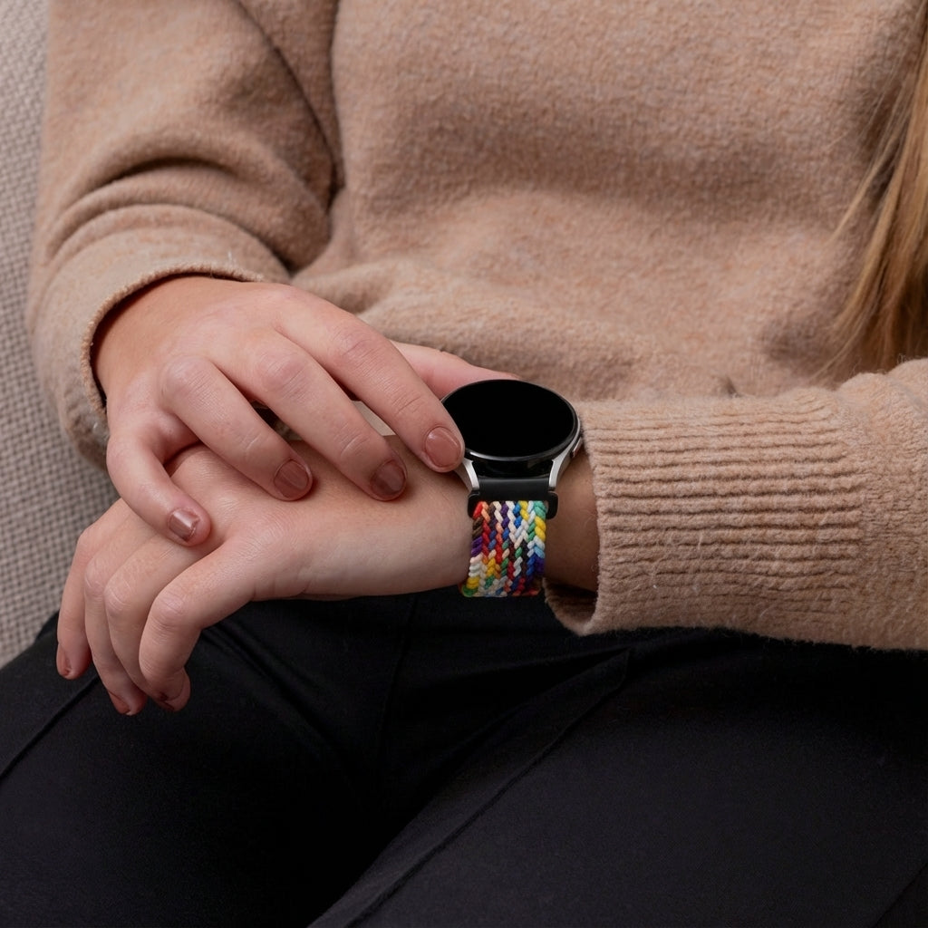 Huawei Watch GT 5 - 41mm Braided Strap with P-buckle (Rainbow)