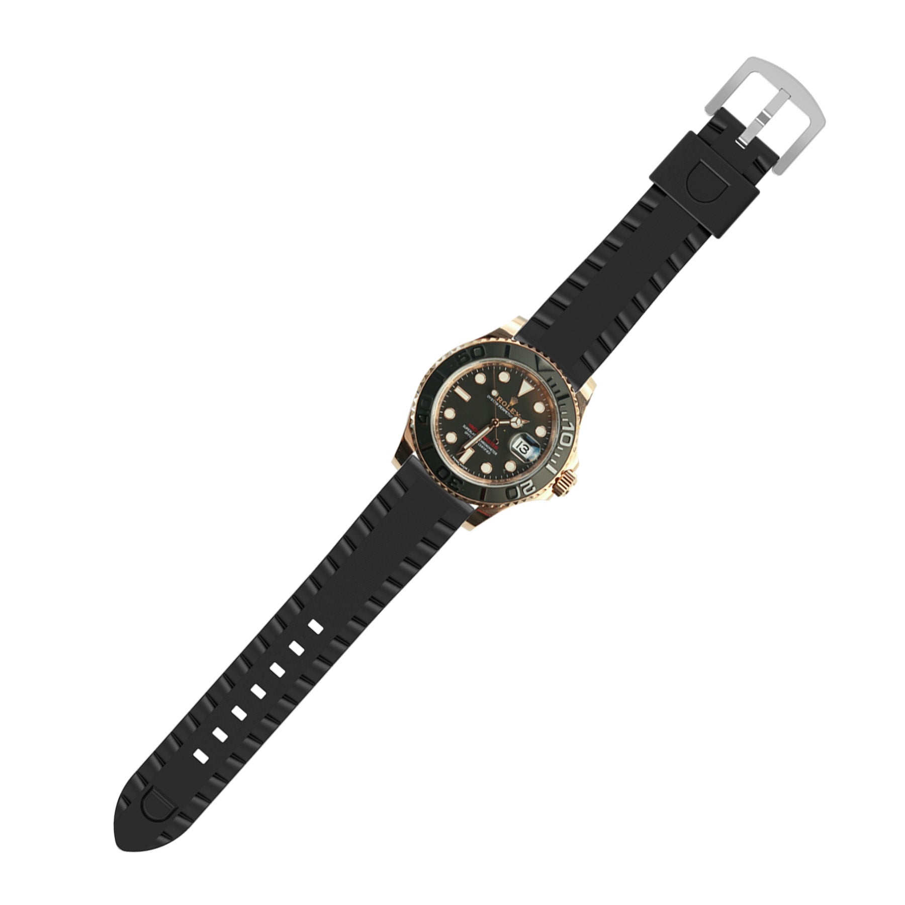 TicWatch Pro 5 Enduro Wave Silicone Strap (Black)