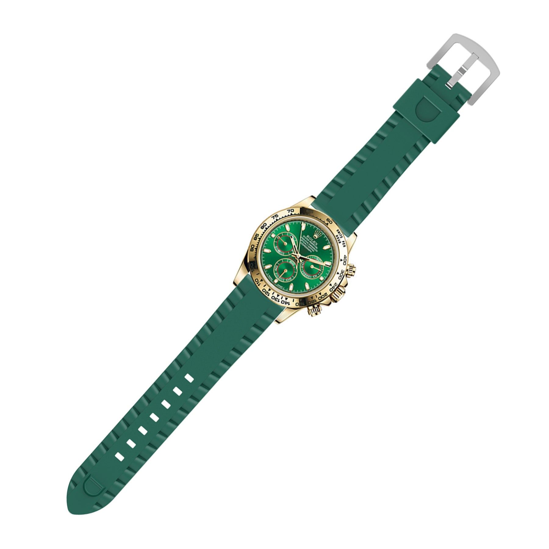 TicWatch Pro 5 Enduro Wave Silicone Strap (Green)