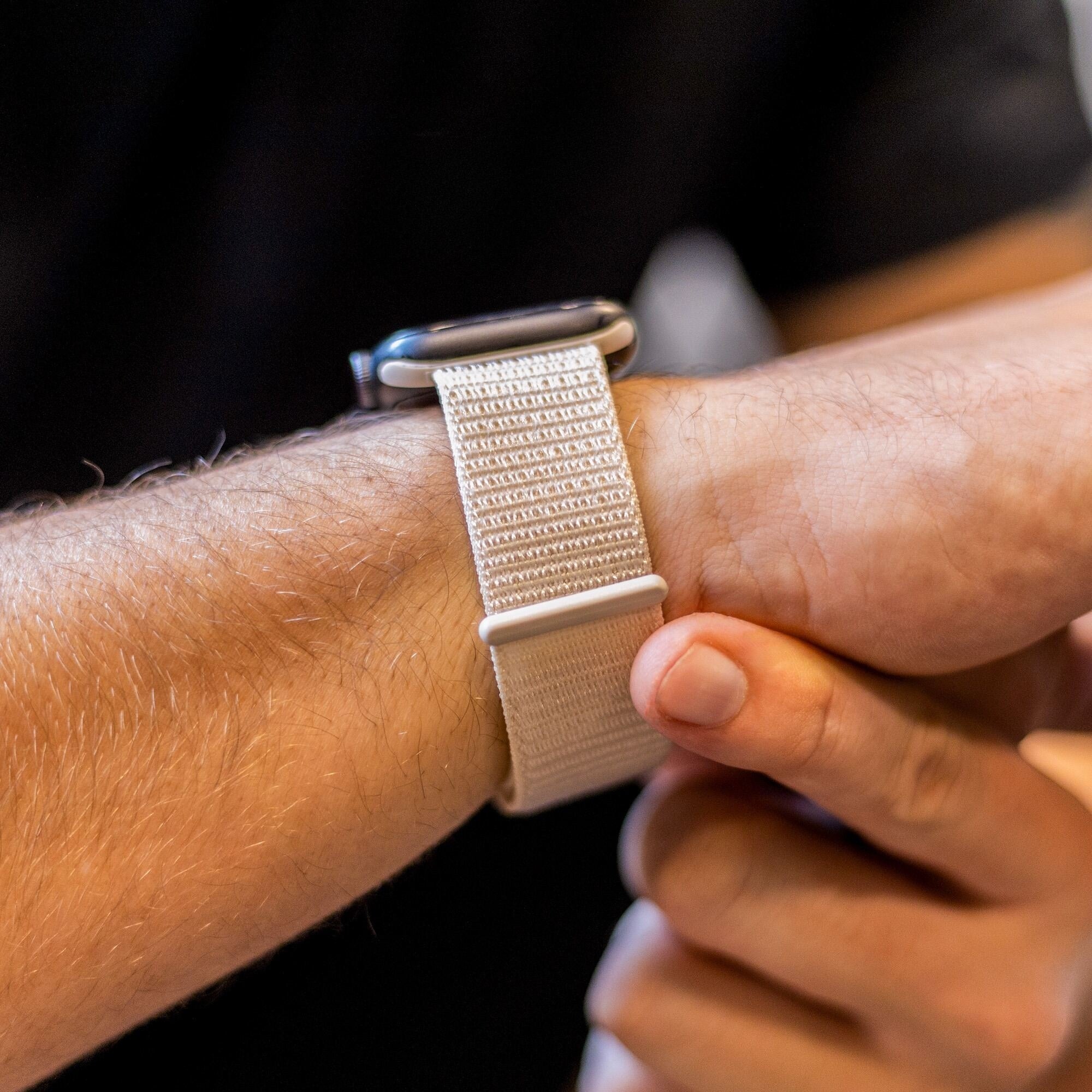 Apple Watch Nylon Loop Strap (Starlight)