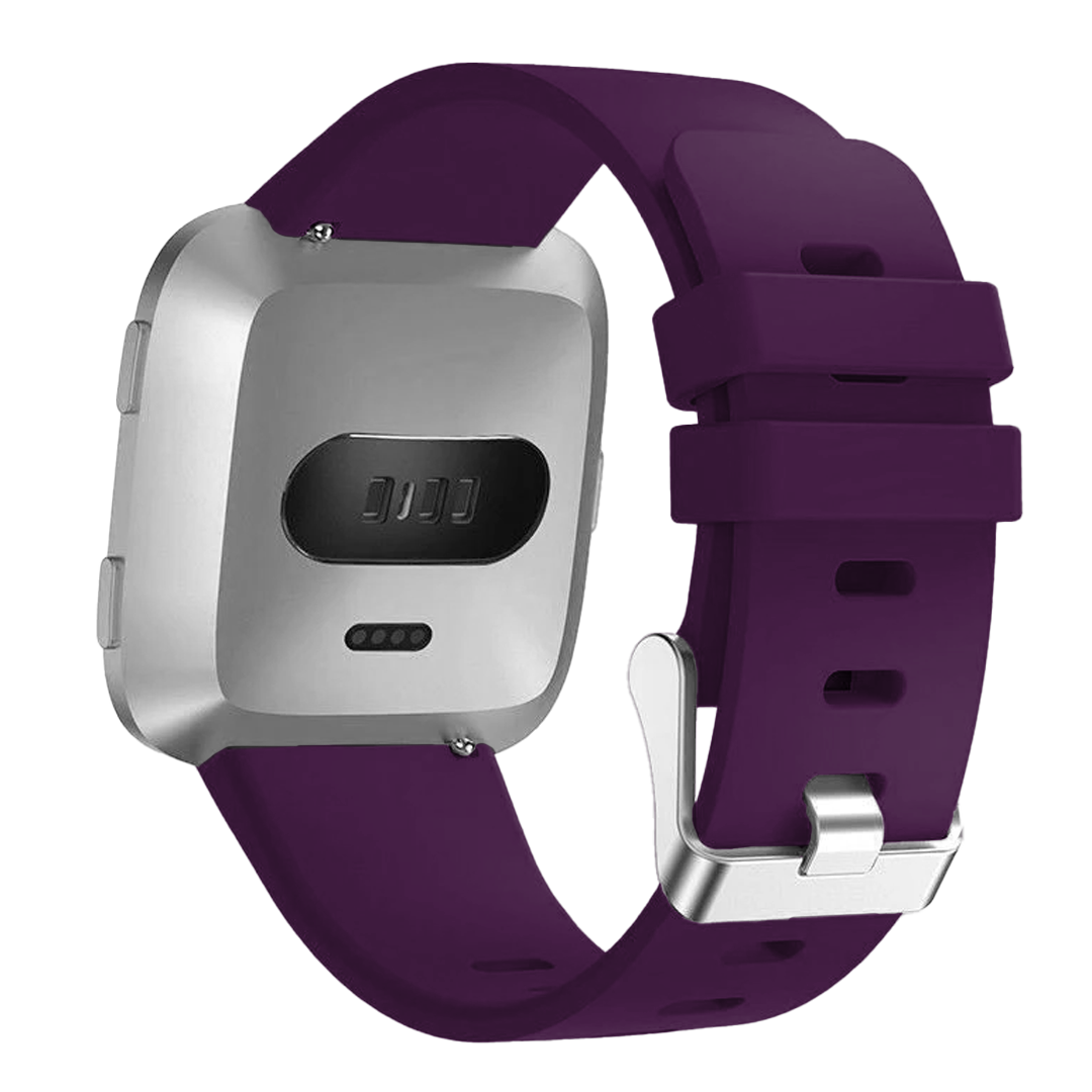 Fitbit Versa/Versa 2 Silicone Strap with Buckle (Dark Purple)