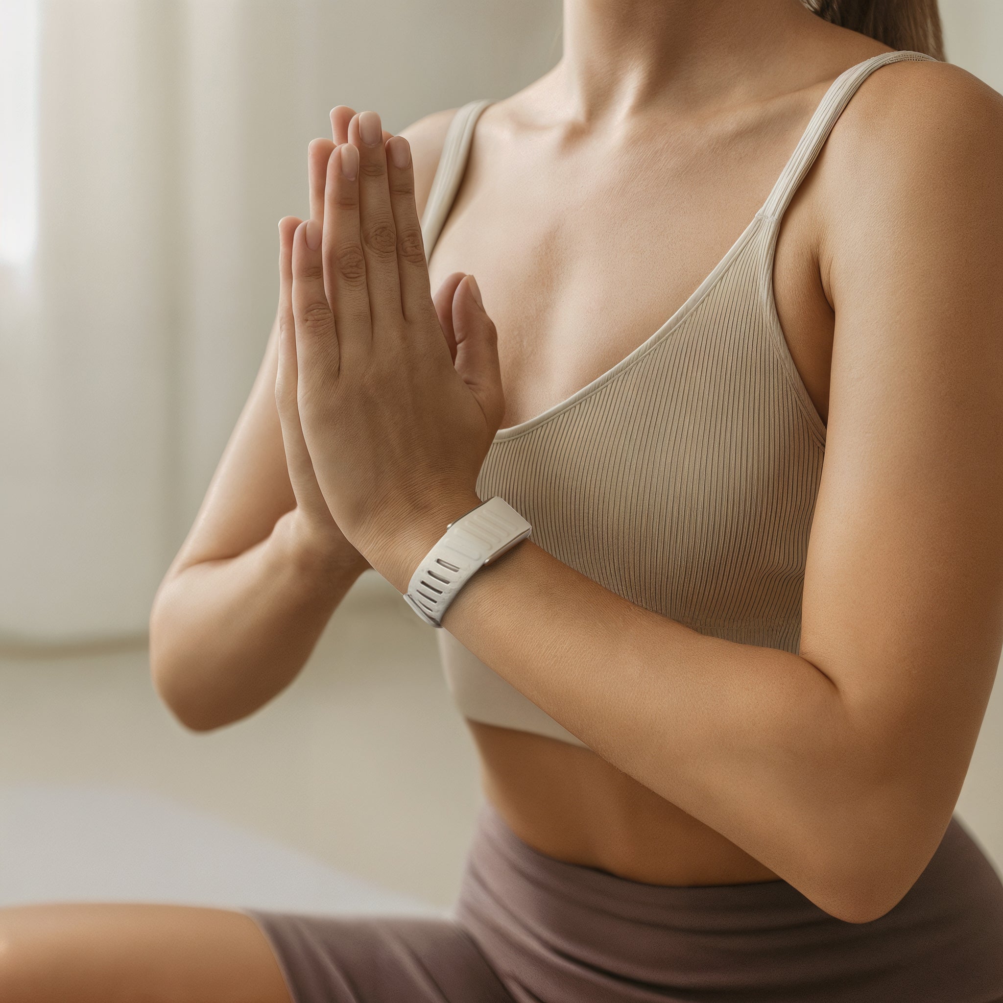 Whoop 5.0 Sport Strap (Light Grey/Black)