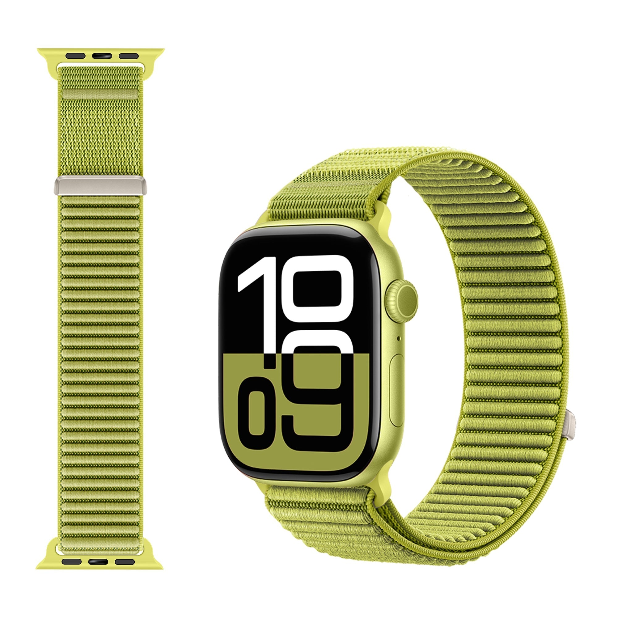 Strap-it Apple Watch Wave Nylon Strap (Field Green)