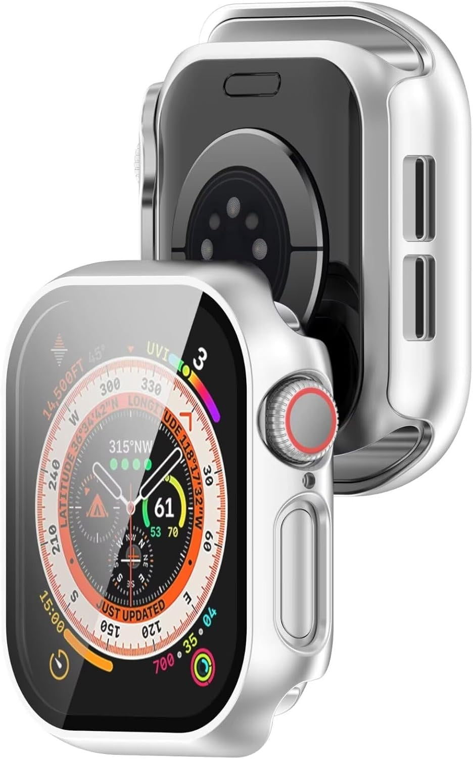 Apple Watch 11 Hard Case with Glass (Silver)