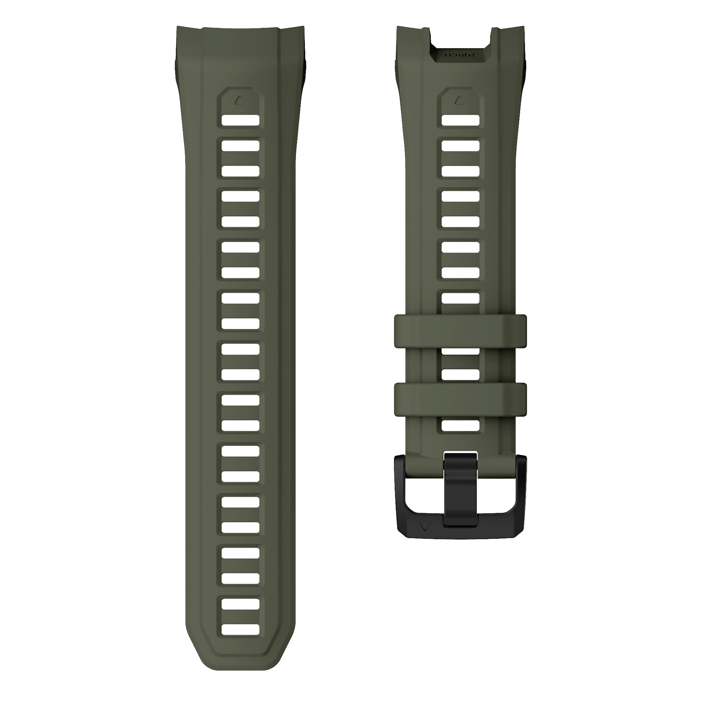 Garmin Instinct 3 - 45mm Silicone Strap 'Perfect Fit' (Army Green)
