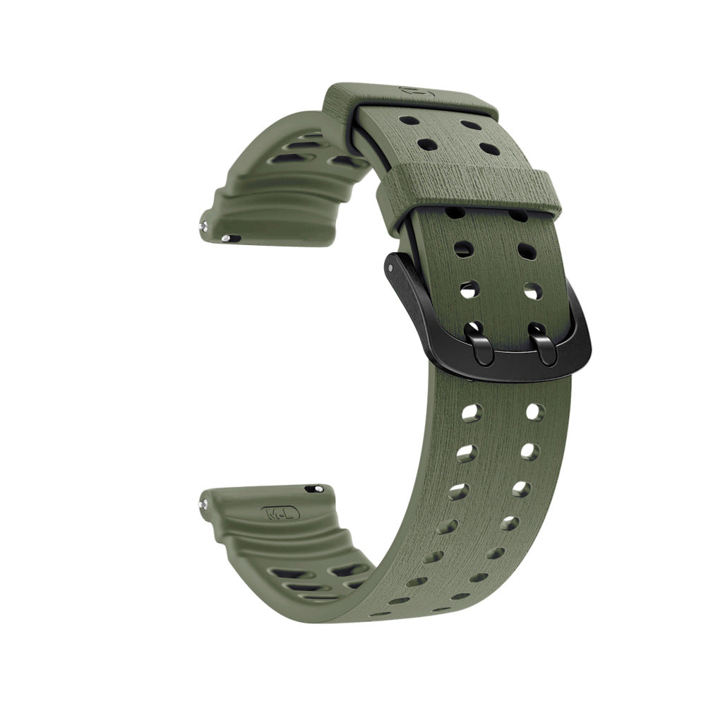 Polar Vantage M3 Silicone Grain Strap (Army Green)