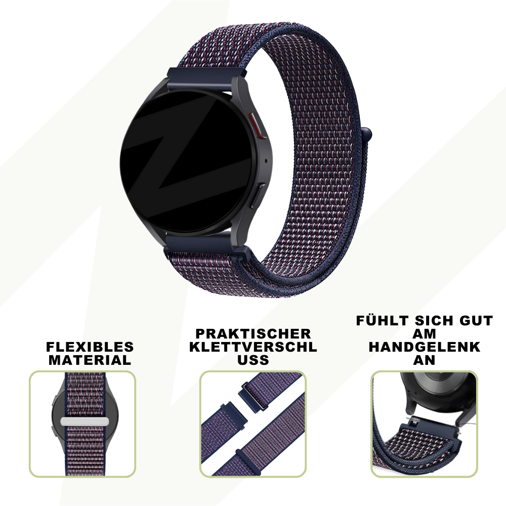 Bandz Coros Apex 42mm Nylon Loop Strap (Indigo)