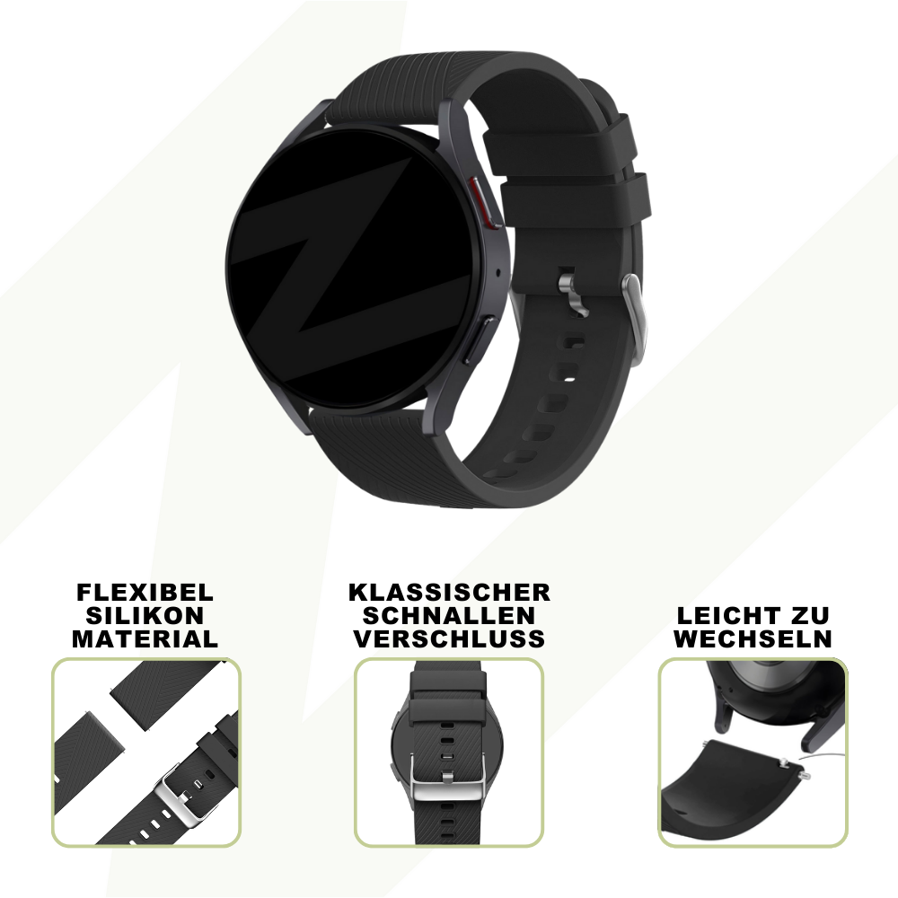 Bandz Coros Pace 3 Silicone Strap 'Deluxe' (Black)
