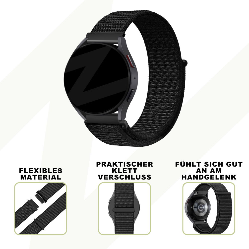 Bandz Suunto 9 Peak Pro Nylon Loop Strap (Black)