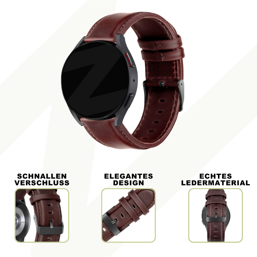 Bandz Coros Apex 2 Pro Leather Strap 'Classic' (Dark Brown)