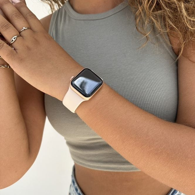 xoxo Wildhearts Apple Watch Silicone Strap (Beige)