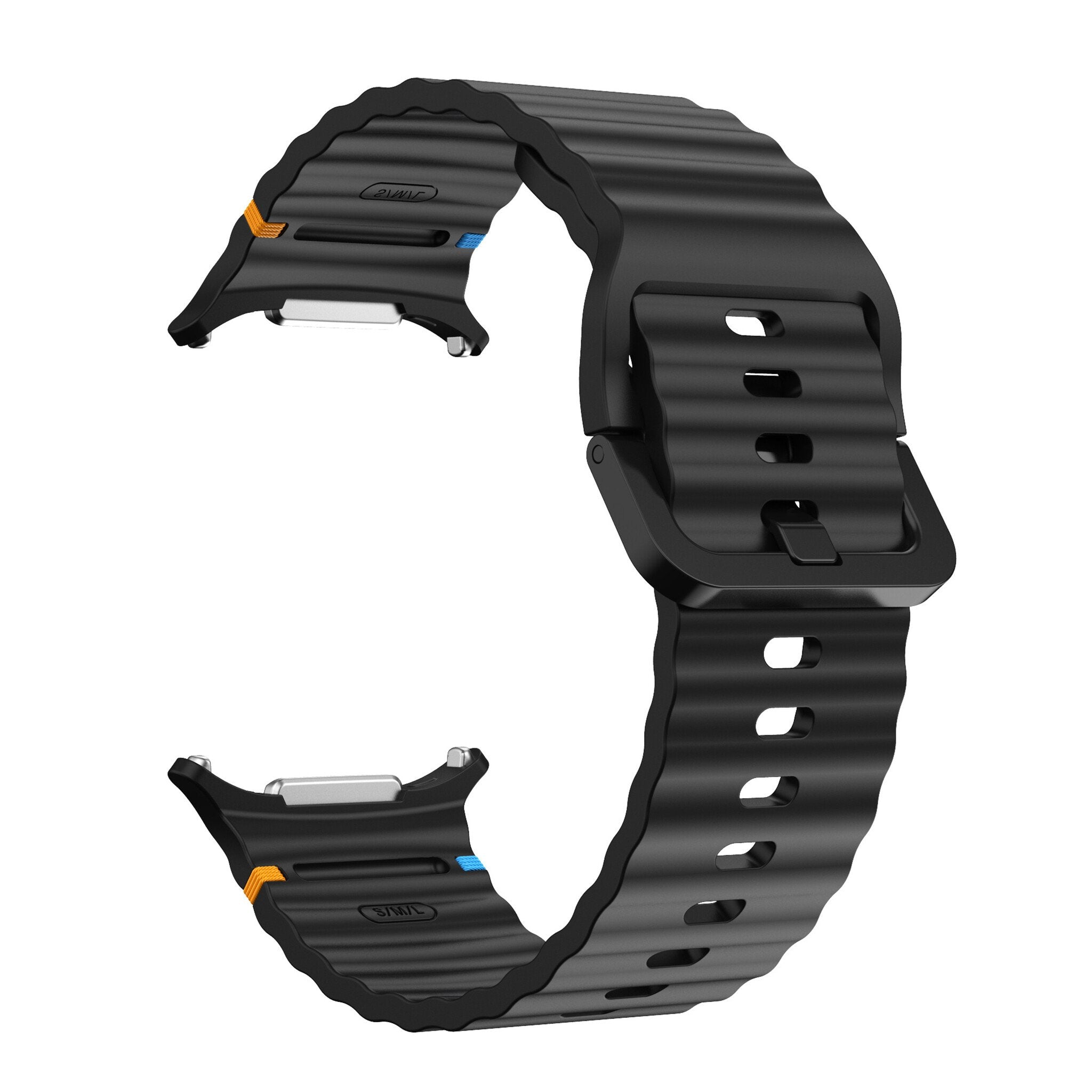 Samsung Galaxy Watch Ultra Wave Silicone Bracelet (Black)