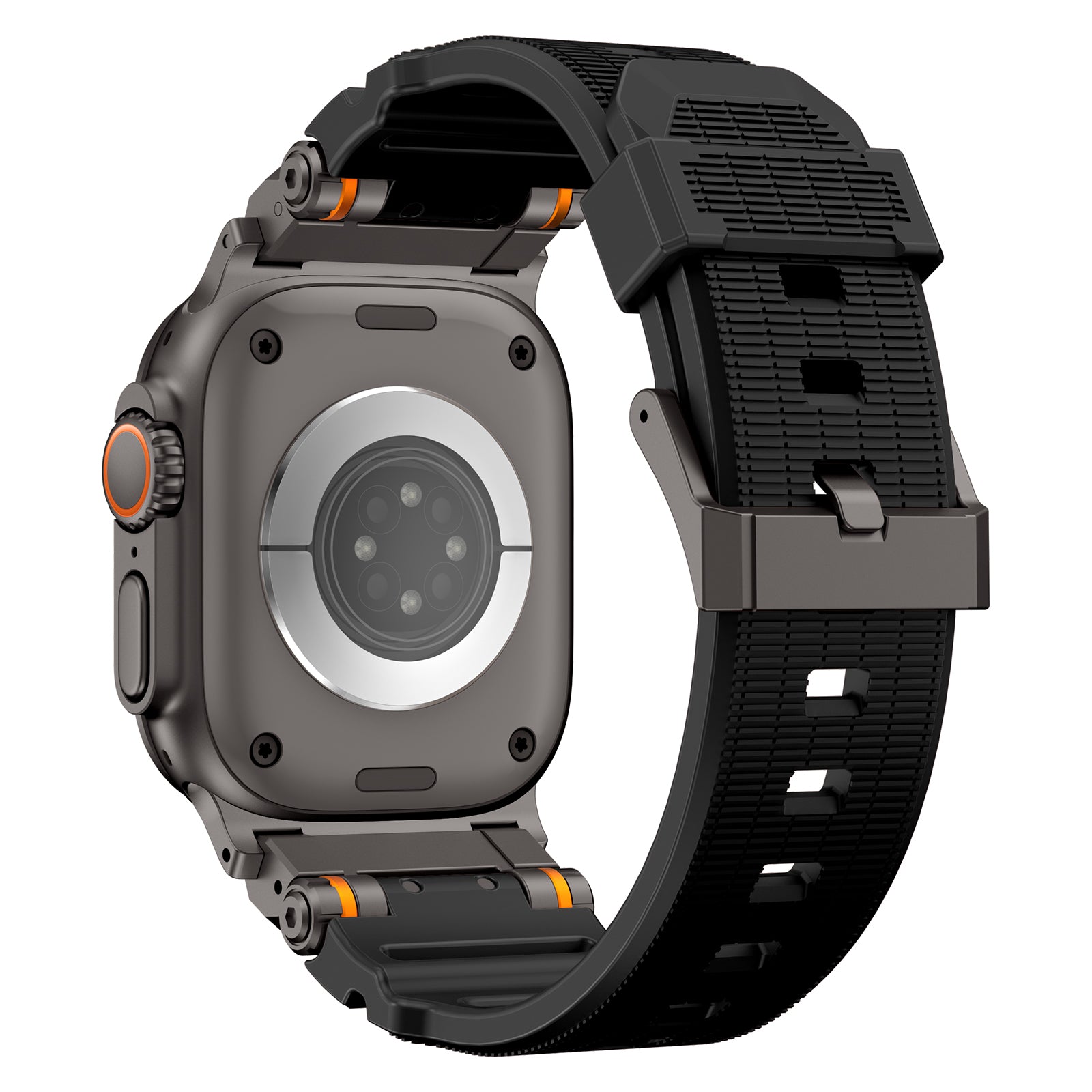 Apple Watch 'Adventurer' Silicone Strap (Black with Black)