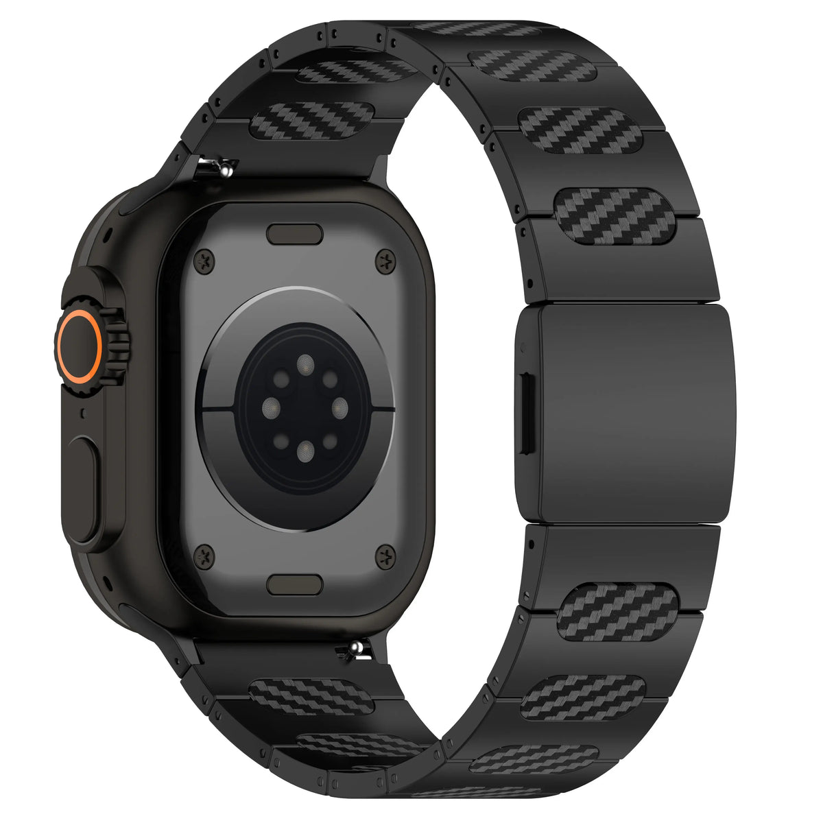 Apple Watch Ultra Refined Steel Hybrid Strap (Black/Carbon)