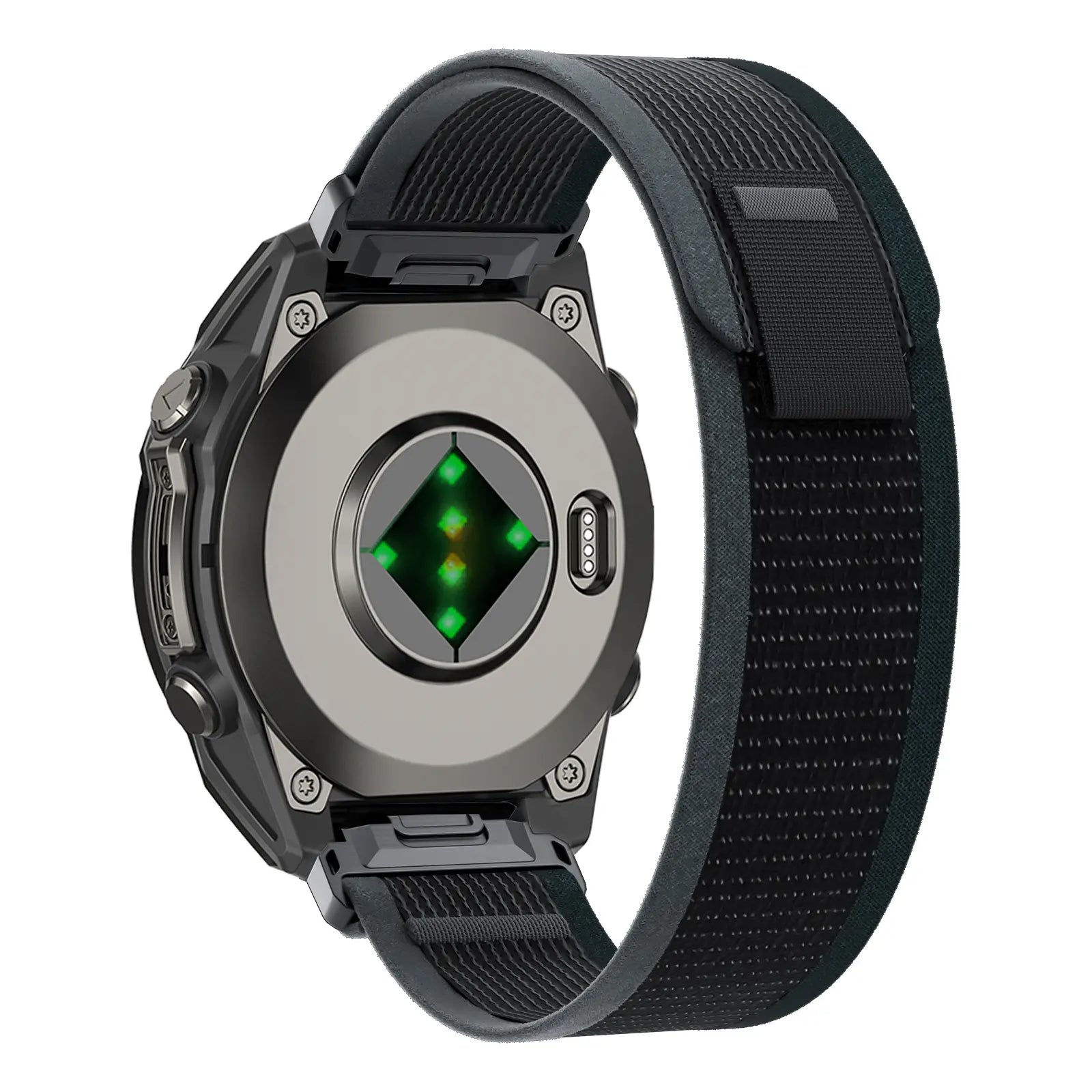Garmin Quatix 8 Pro - 47mm Premium Trail Loop Strap (Black/Green)