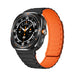Samsung Galaxy Watch Ultra Magnetic Silicone Strap (Black/Orange) Samsung Galaxy Watch Ultra Magnetic Silicone Strap (Black/Orange)