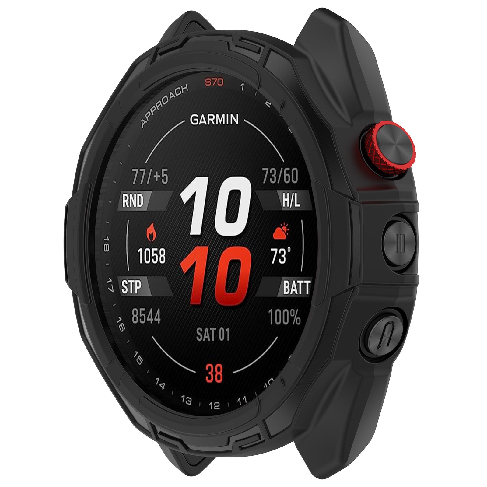 Garmin Approach S70 - 42mm Rugged TPU Case (Black)