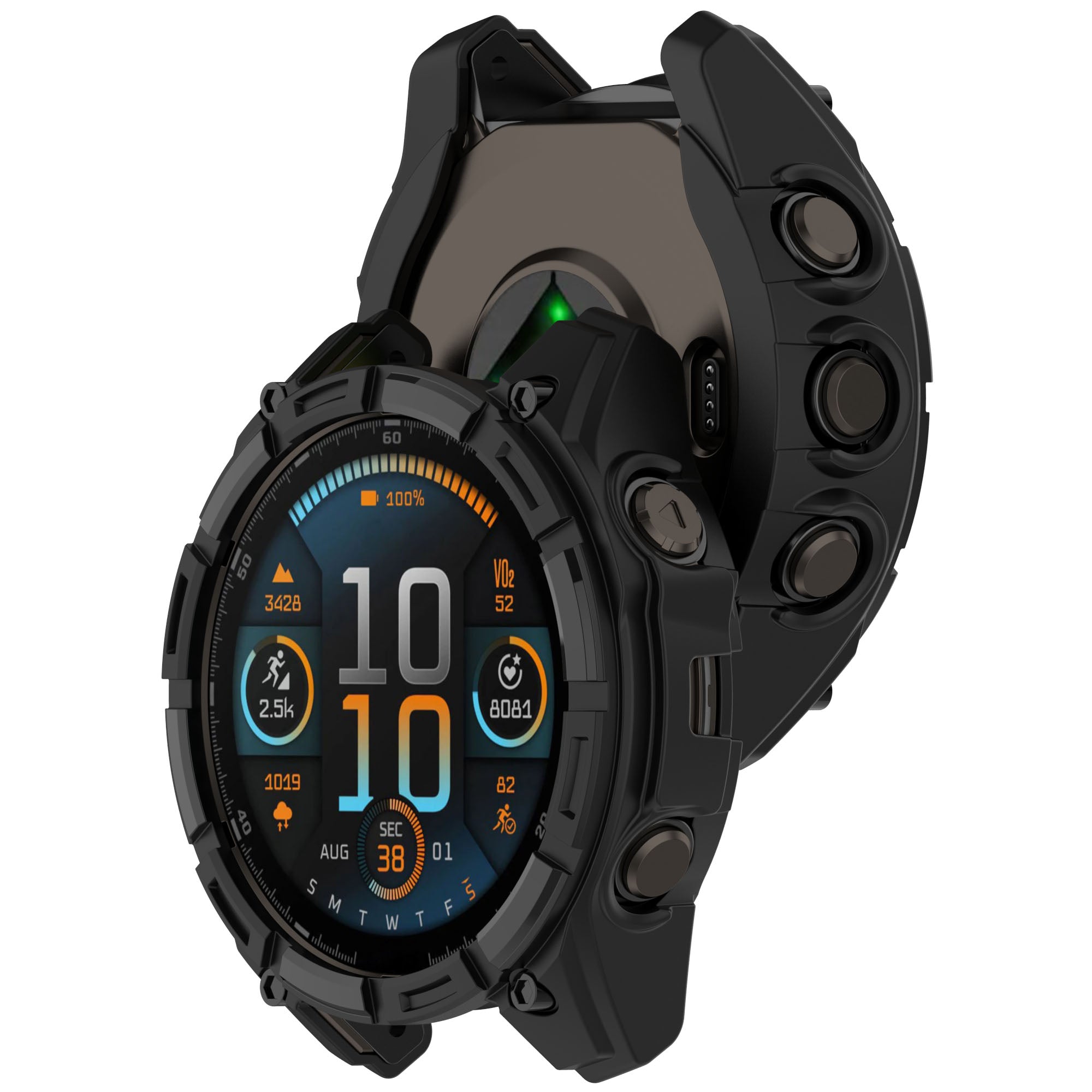 Garmin Quatix 8 - 51mm Rugged TPU Case (Black)