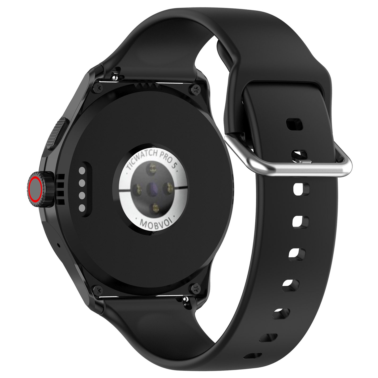 TicWatch Pro 5 Enduro Silicone Buckle Strap (Black)