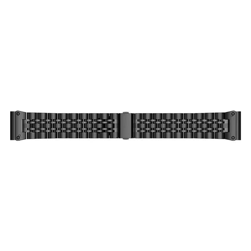 Garmin Instinct Premium '7 bead' Steel Strap (Black)