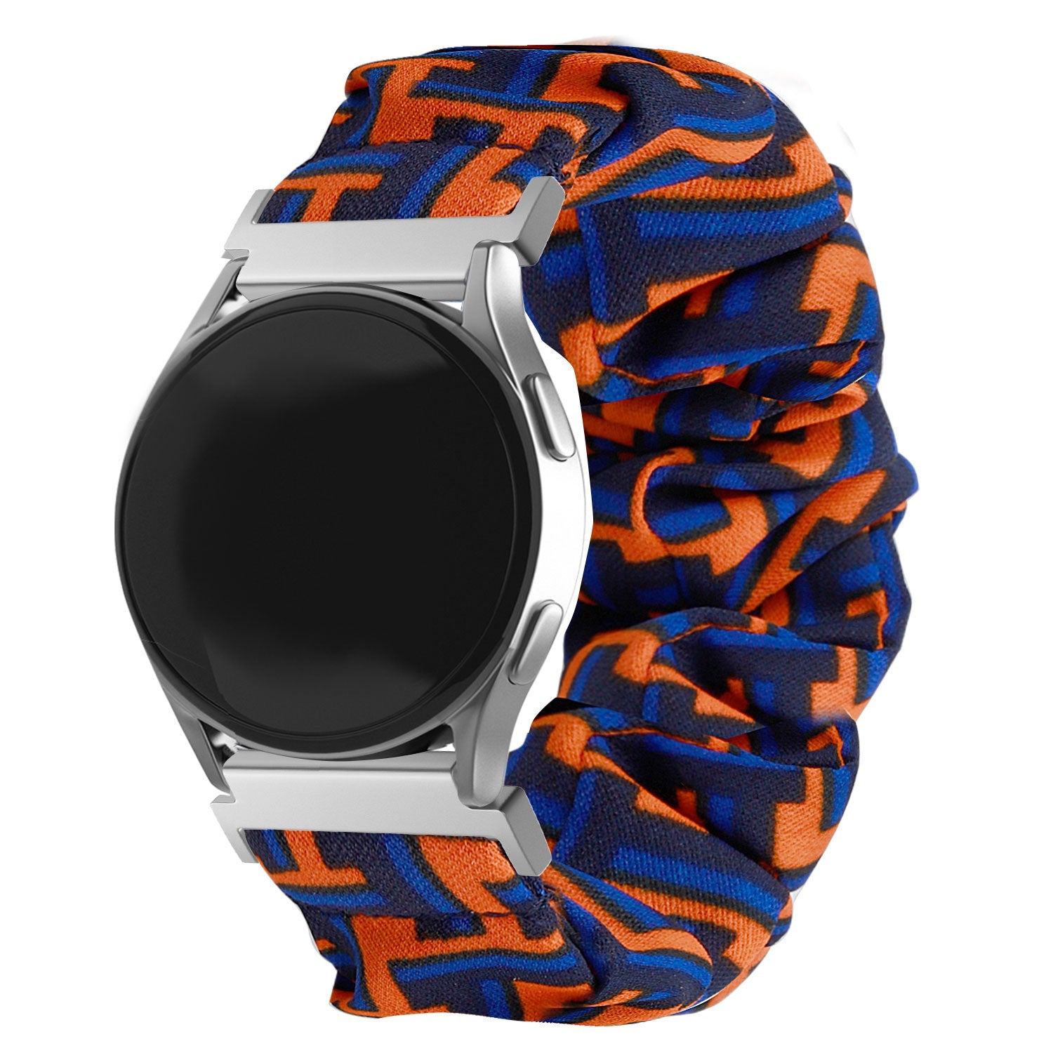 Samsung Galaxy Watch 7 - 40mm Scrunchie Strap (Black/Orange/Blue)