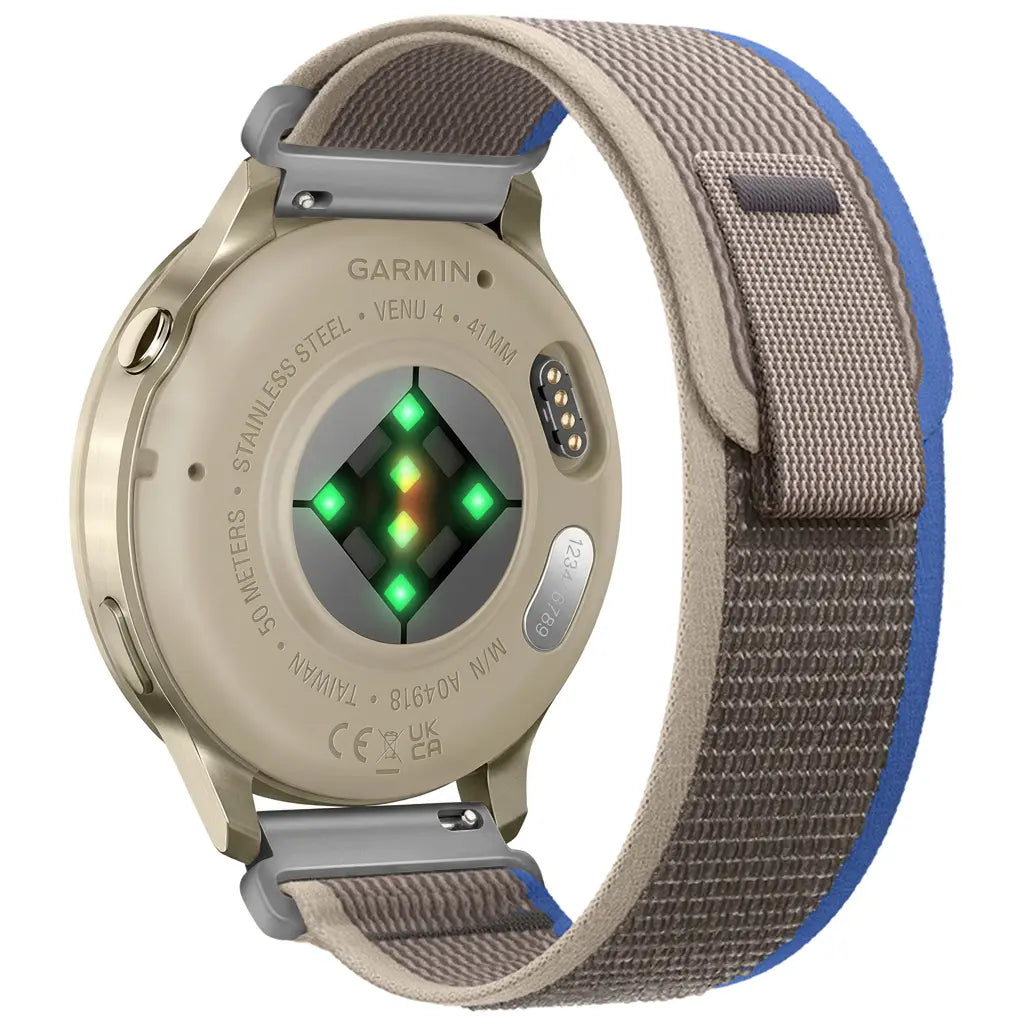 Garmin Vivomove Trend Trail Nylon Strap (Grey/Blue)