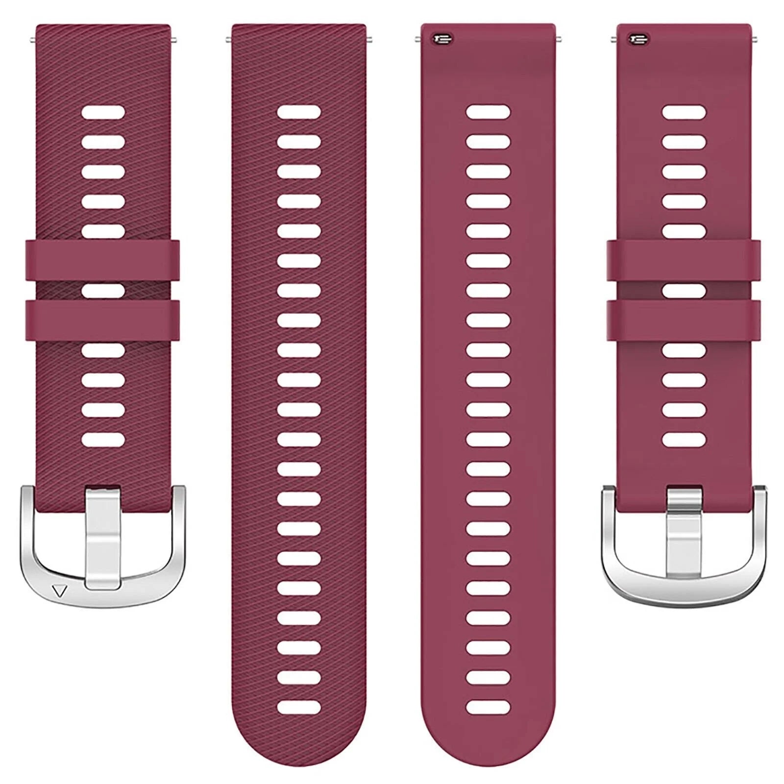 Garmin Vivoactive 6 Silicone Strap (Wine Red)