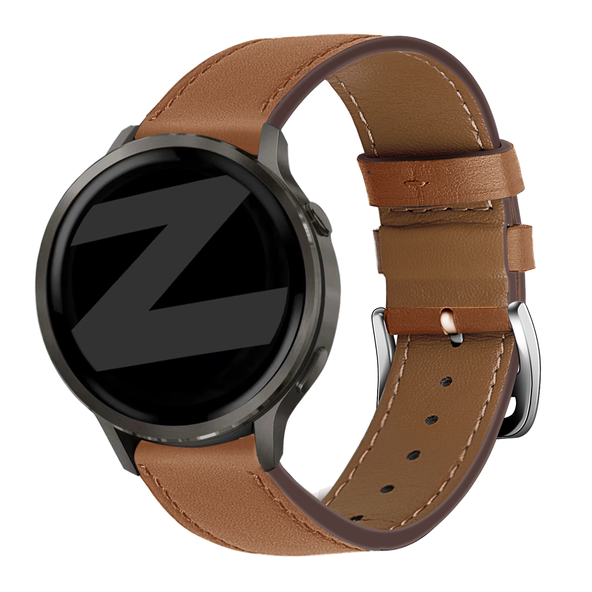 Bandz Garmin Venu 4 - 41mm Leather Strap 'Deluxe' (Brown)