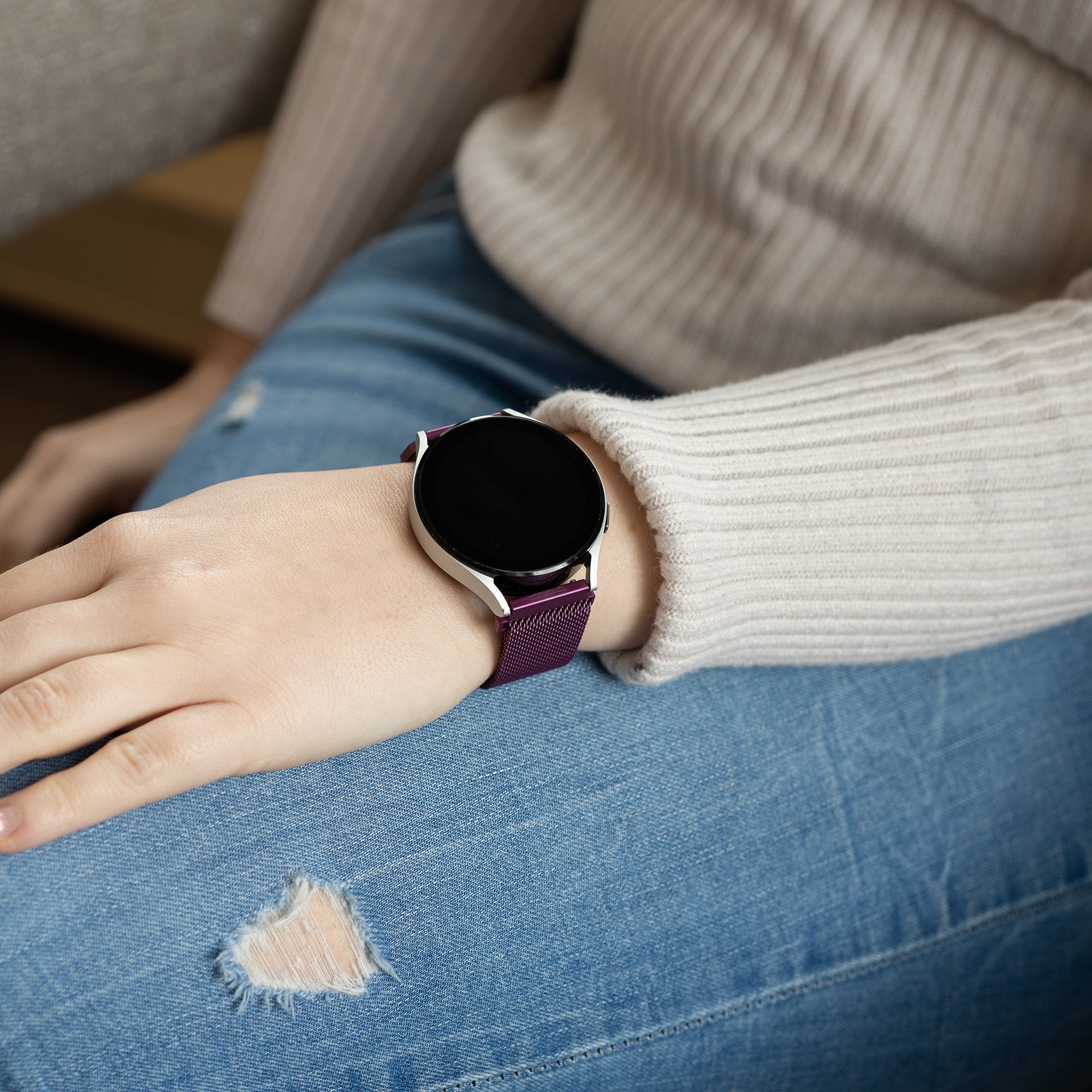 Samsung Galaxy Watch 6 Classic 47mm Milanese Strap (Purple)