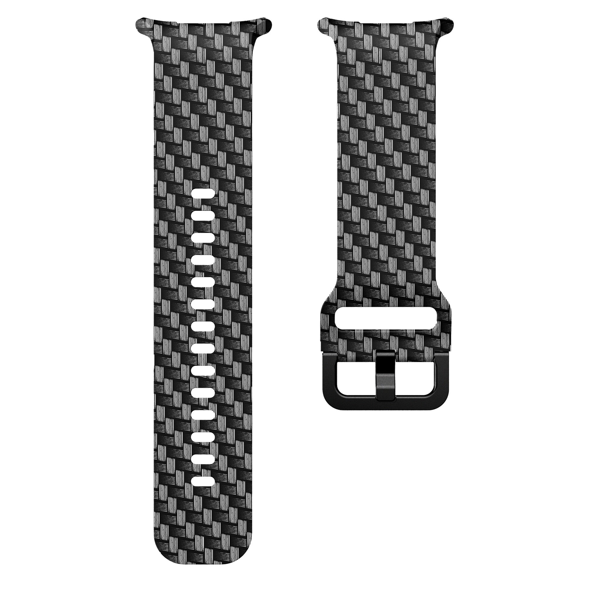 Carbon Fiber Samsung Galaxy Watch Ultra Silicone Strap