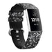 Black Flower Fitbit Charge 3 / 4 Silicone Strap Black Flower Fitbit Charge 3 / 4 Silicone Strap