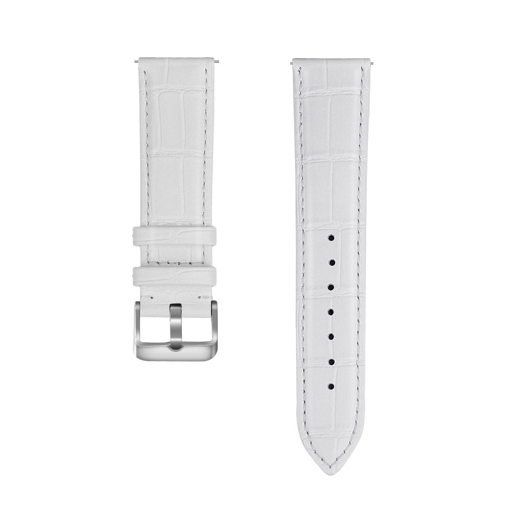 Coros Pace 3 Leather Crocodile Grain Strap (White)