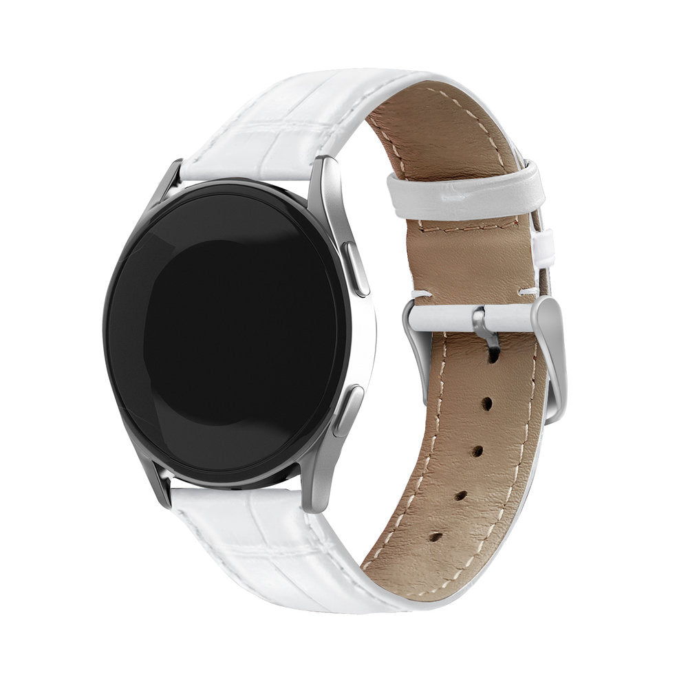 Xiaomi Watch S4 Leather Crocodile Grain Strap (White)