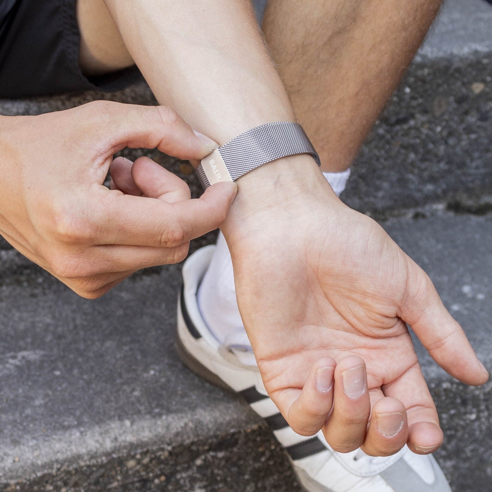 BALR Huawei Watch GT 3 46mm Milanese Strap (Silver)