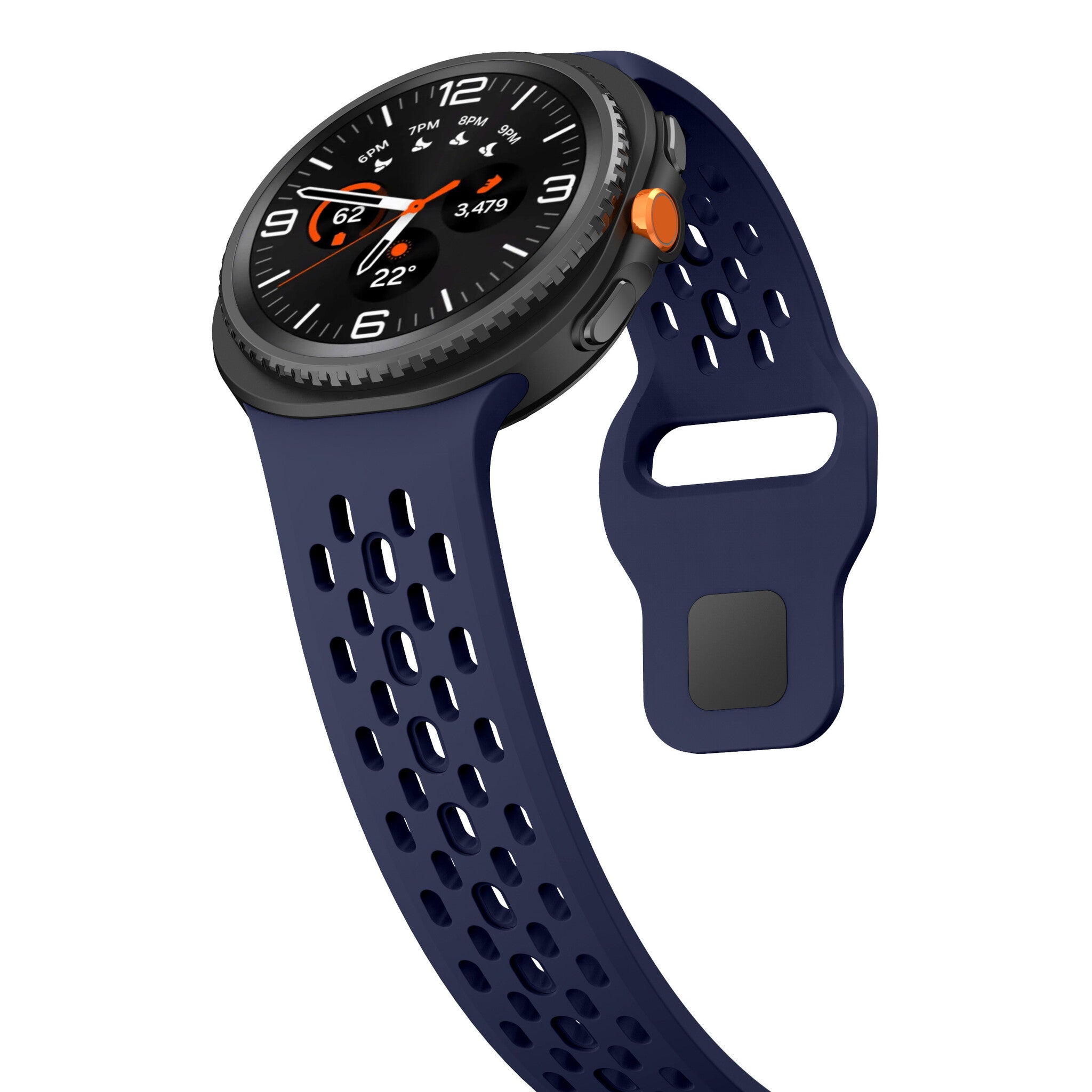 Samsung Galaxy Watch 8 - 44mm Silicone Air Strap (Dark Blue)