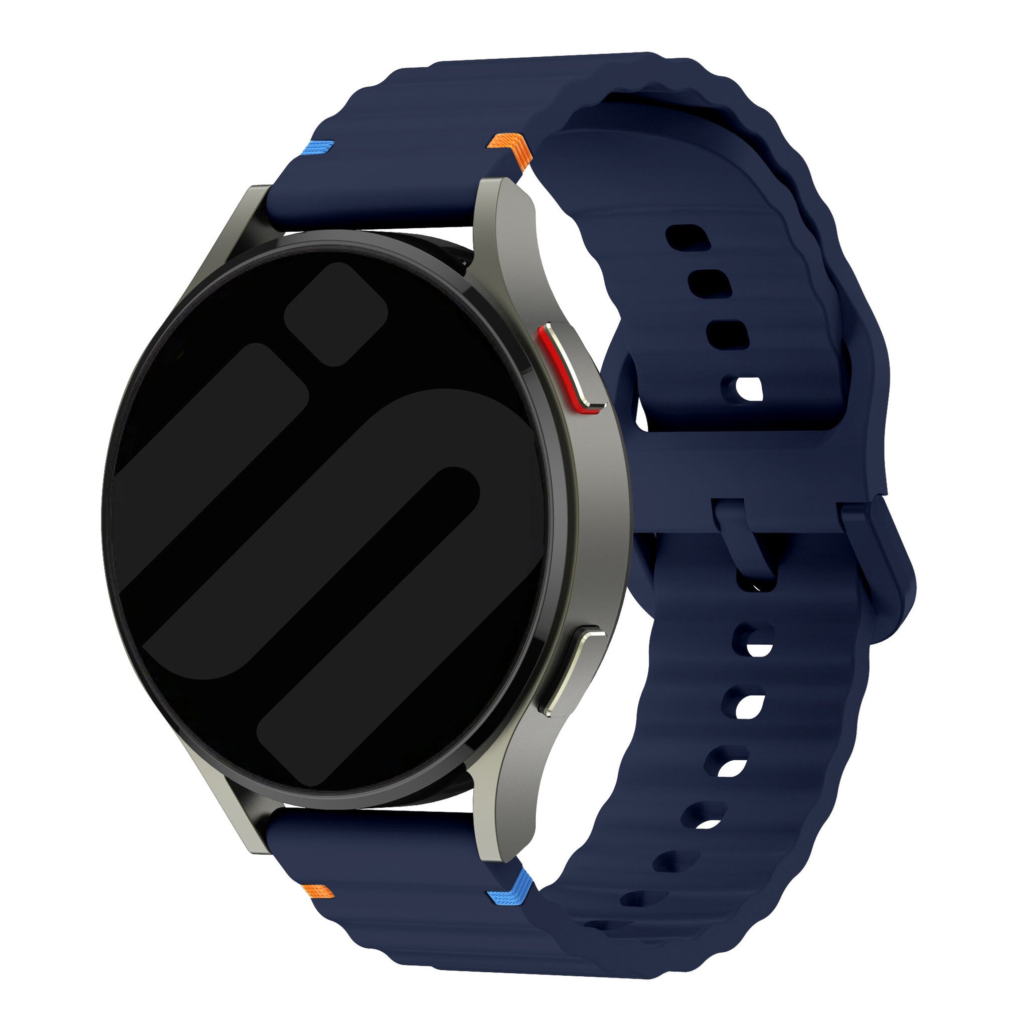 Amazfit Bip 6 Wave Silicone Strap (Dark Blue)