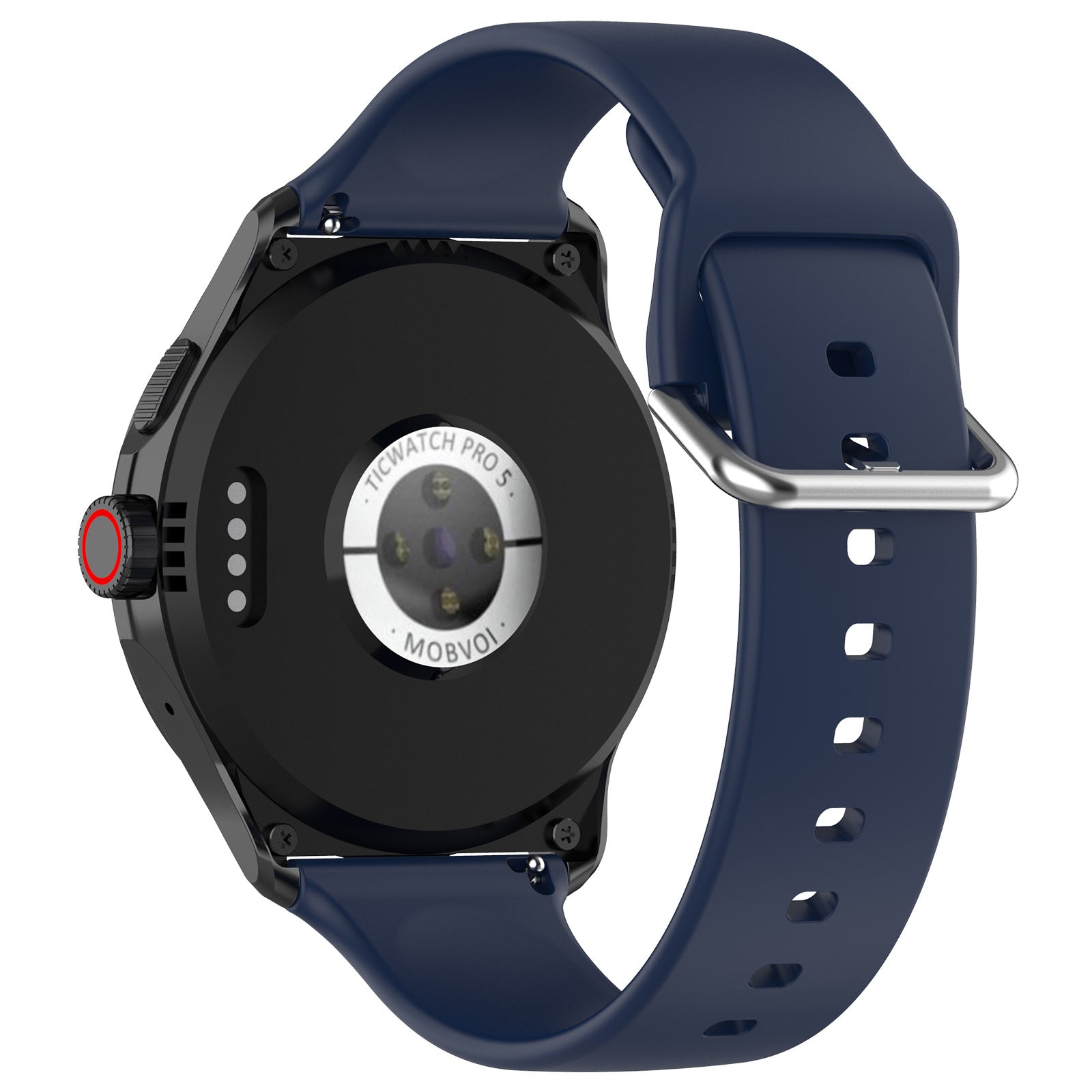 TicWatch Pro 5 Enduro Silicone Buckle Strap (Dark Blue)