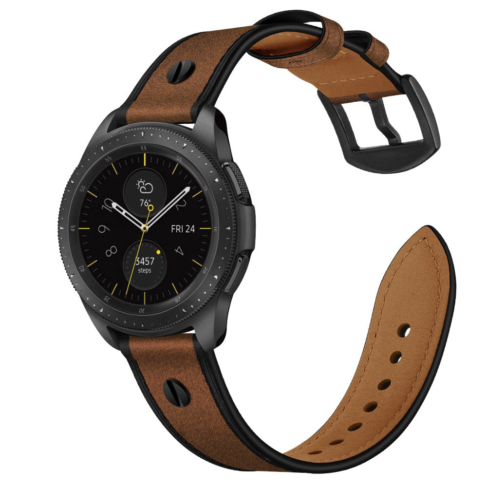 Huawei Watch 5 - 46mm Leather Strap with Screw (Dark Brown)