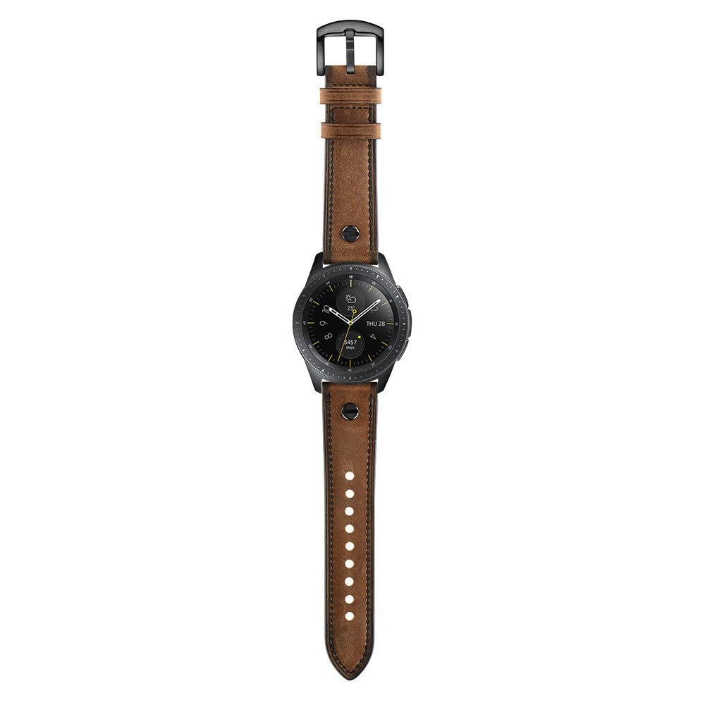 Huawei Watch 5 - 46mm Leather Strap with Screw (Dark Brown)