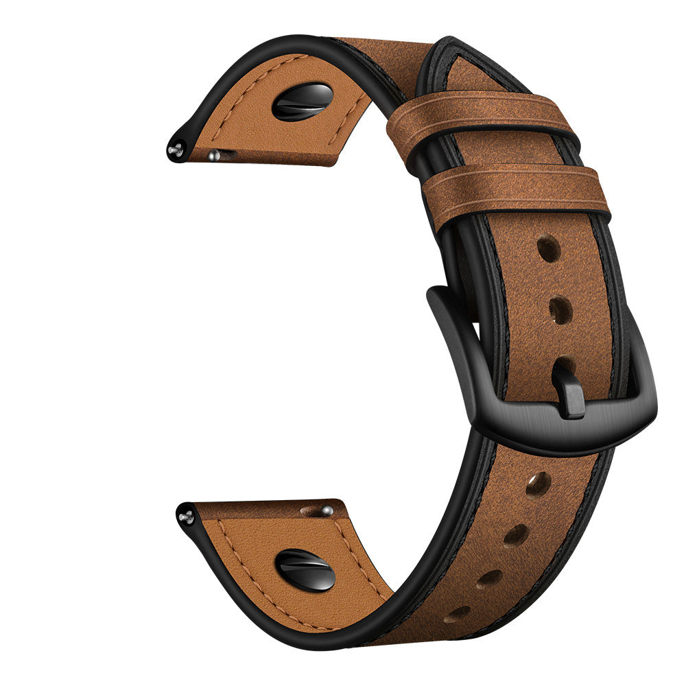 Huawei Watch 5 - 46mm Leather Strap with Screw (Dark Brown)