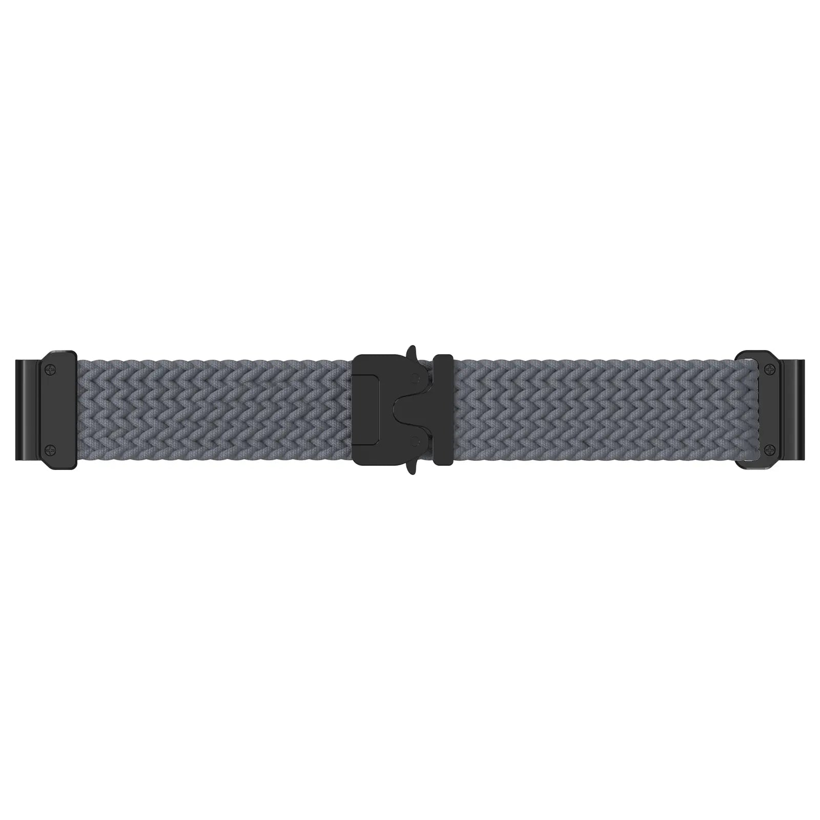 Garmin Quatix 8 Pro - 47mm Braided Strap P-Buckle (Dark Grey with Black)