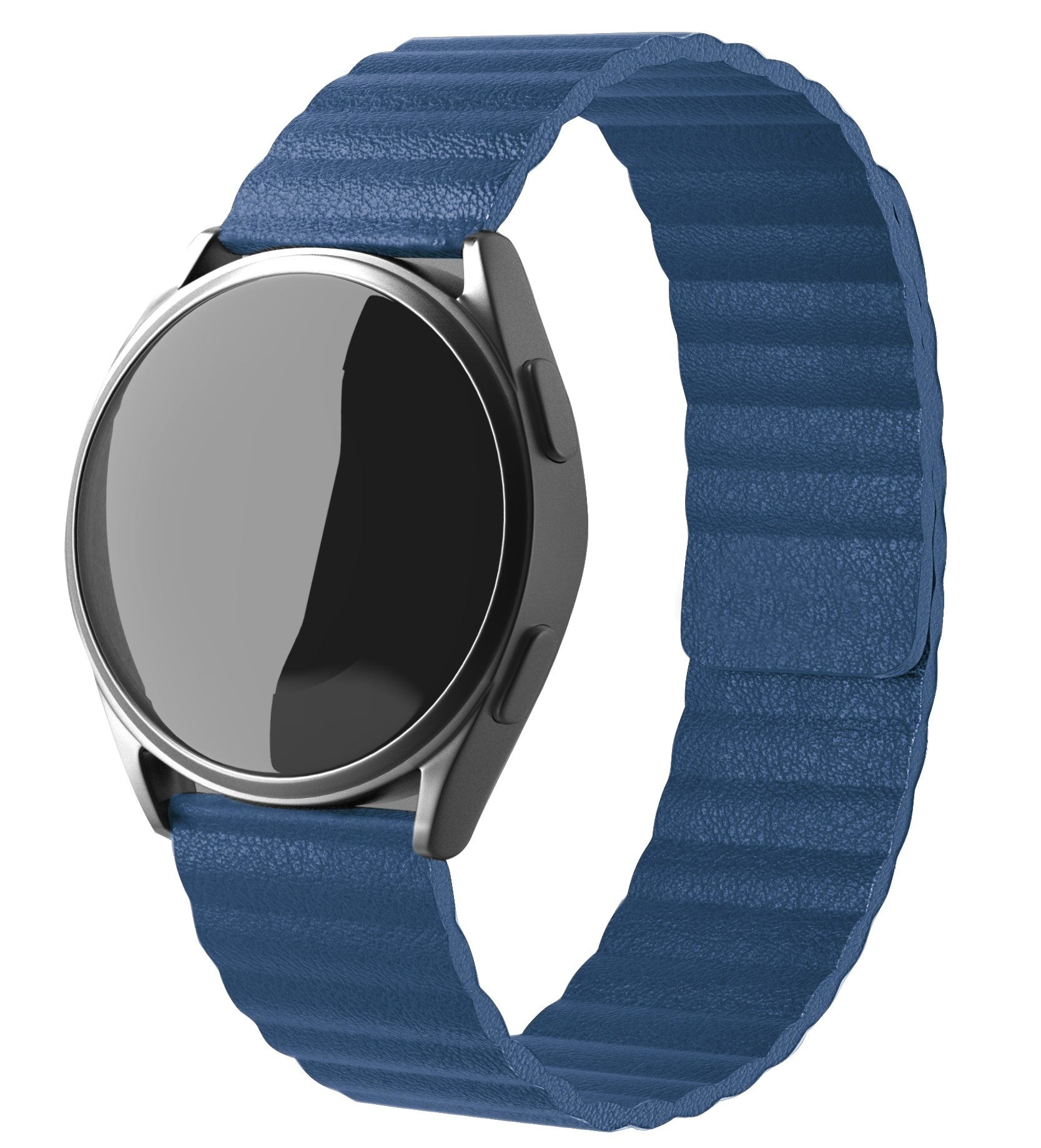 Amazfit Bip U (Pro) Leather Loop Strap (Dark Blue)