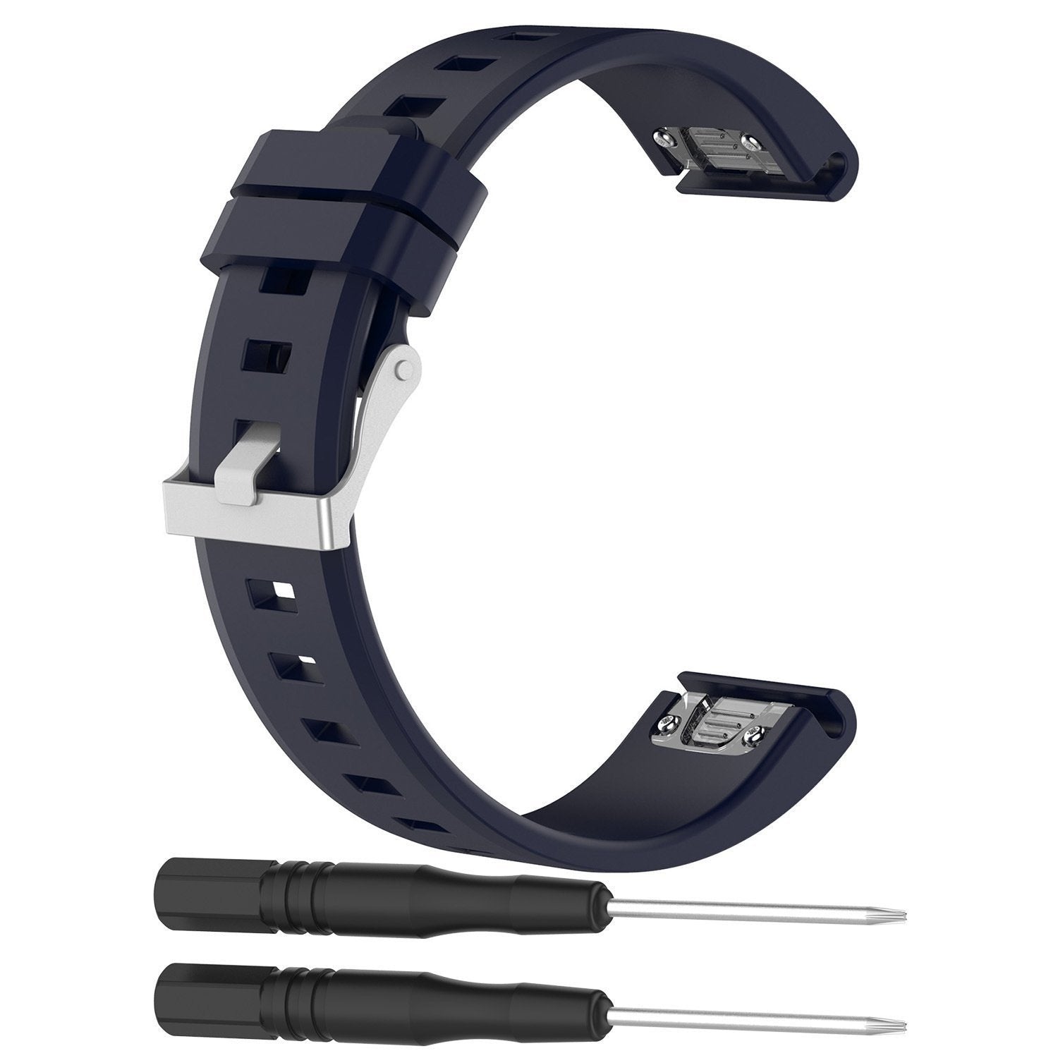 Garmin MARQ Glossy Silicone Strap (Dark Blue)